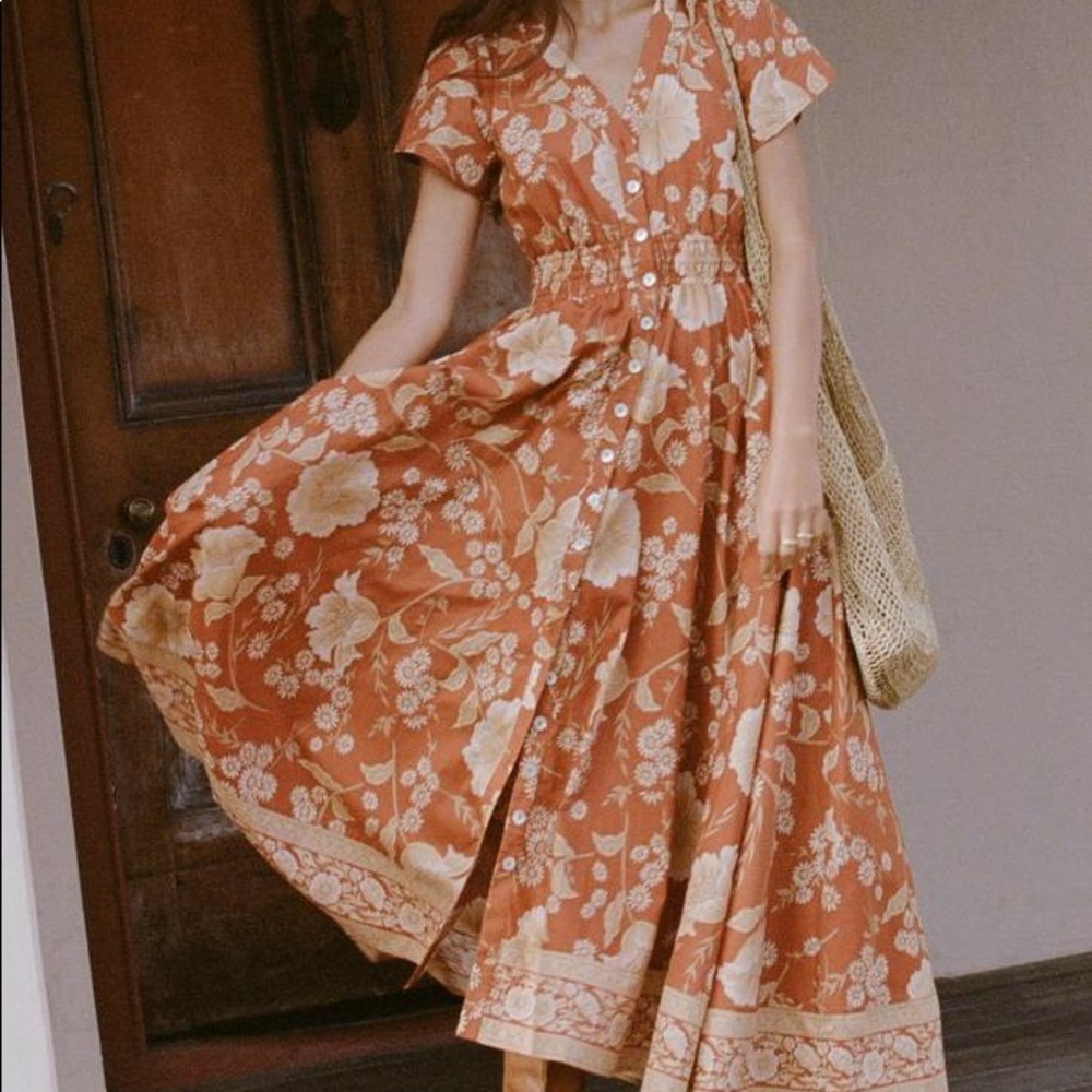 Spell and the Gypsy Sloan Gown in Ochre XL